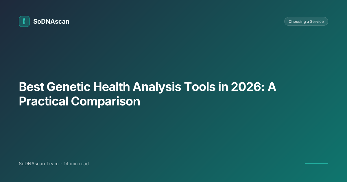 Best Genetic Health Analysis Tools in 2026: A Practical Comparison