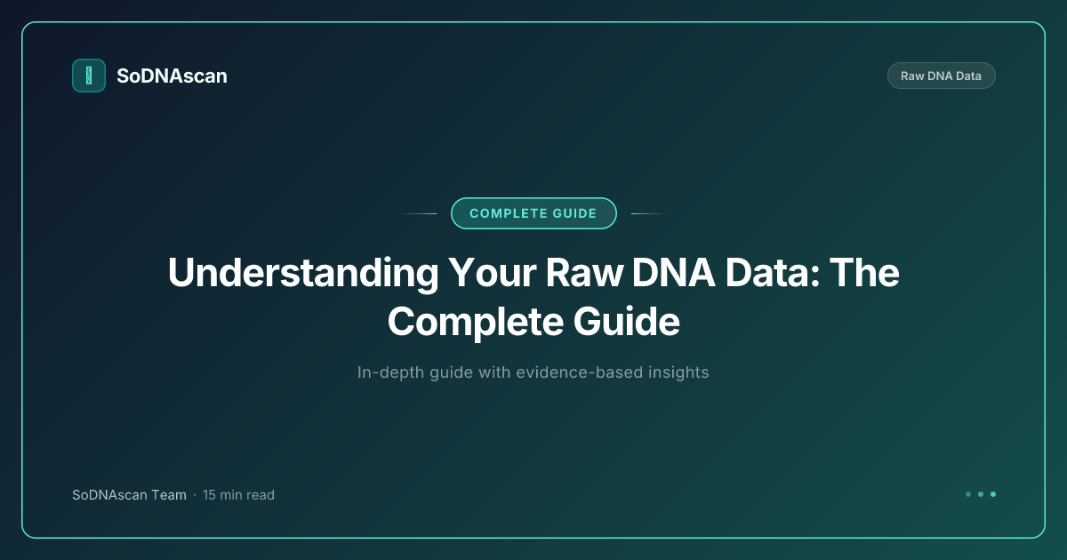 Understanding Your Raw DNA Data: The Complete Guide